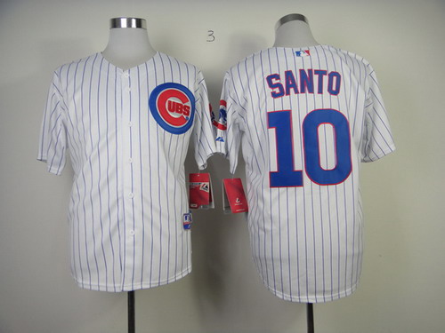 Chicago Cubs #10 Ron Santo White Jersey Chicago Cubs #10 Ron Santo White Jersey