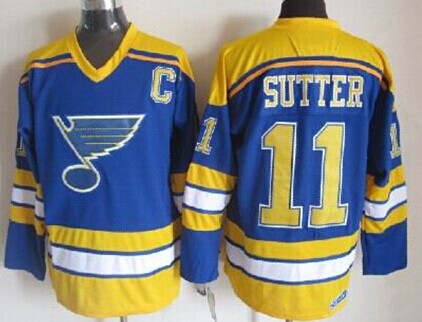 St. Louis Blues #11 Brian Sutter Blue Throwback CCM Jersey St. Louis Blues #11 Brian Sutter Blue Throwback CCM Jersey