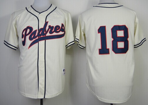 San Diego Padres #18 Carlos Quentin 1948 Cream Jersey San Diego Padres #18 Carlos Quentin 1948 Cream Jersey