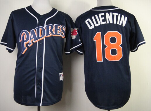 San Diego Padres #18 Carlos Quentin 1998 Navy Blue Jersey San Diego Padres #18 Carlos Quentin 1998 Navy Blue Jersey