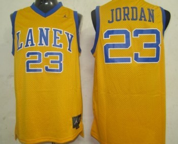 Emsley A. Laney High School #23 Michael Jordan Yellow Jersey Emsley A. Laney High School #23 Michael Jordan Yellow Jersey