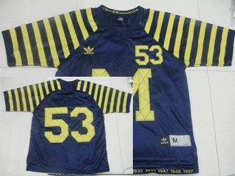 Michigan Wolverines #53 Under The Lights Navy Blue Jersey  Michigan Wolverines #53 Under The Lights Navy Blue Jersey