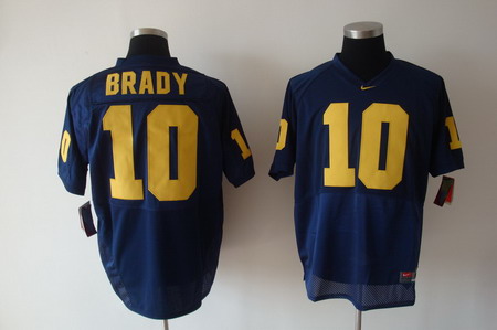 Michigan Wolverines #10 Brady Navy Blue Jersey  Michigan Wolverines #10 Brady Navy Blue Jersey