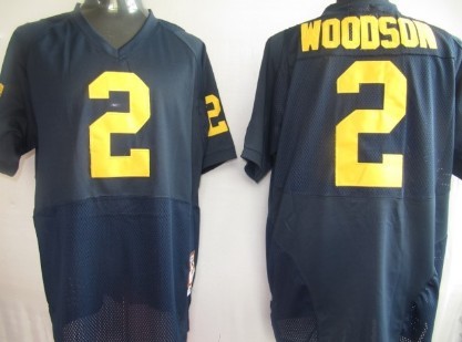 Michigan Wolverines #2 Woodson Navy Blue Jersey  Michigan Wolverines #2 Woodson Navy Blue Jersey