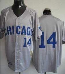 Chicago Cubs #14 Ernie Banks 1969 Gray Throwback Jersey Chicago Cubs #14 Ernie Banks 1969 Gray Throwback Jersey