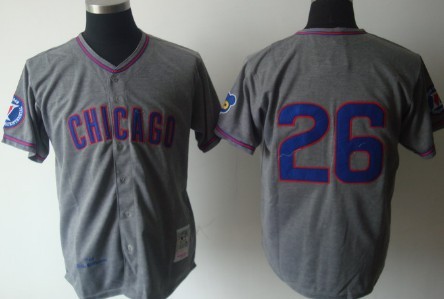 Chicago Cubs #26 Billy Williams 1968 Gray Wool Throwback Jersey Chicago Cubs #26 Billy Williams 1968 Gray Wool Throwback Jersey