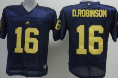Michigan Wolverines #16 Denard Robinson Navy Blue Jersey Michigan Wolverines #16 Denard Robinson Navy Blue Jersey