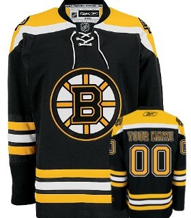 Boston Bruins Mens Customized Black Jersey  Boston Bruins Mens Customized Black Jersey