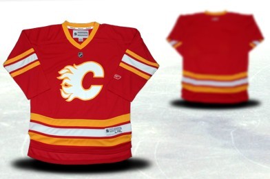 Calgary Flames Youths Customized Red Third Jersey Calgary Flames Youths Customized Red Third Jersey