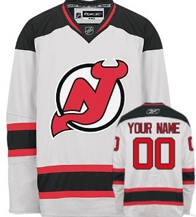 New Jersey Devils Mens Customized White Jersey New Jersey Devils Mens Customized White Jersey