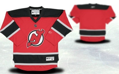 New Jersey Devils Youths Customized Red With Black Jersey New Jersey Devils Youths Customized Red With Black Jersey