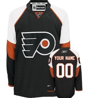 Philadelphia Flyers Mens Customized Black Jersey Philadelphia Flyers Mens Customized Black Jersey