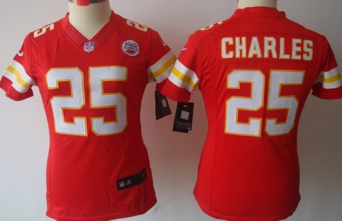 Nike Kansas City Chiefs #25 Jamaal Charles Red Limited Womens Jersey  Nike Kansas City Chiefs #25 Jamaal Charles Red Limited Womens Jersey