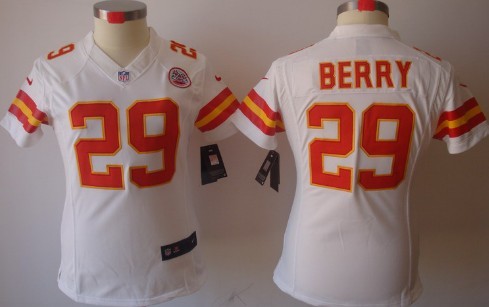 Nike Kansas City Chiefs #29 Eric Berry White Limited Womens Jersey  Nike Kansas City Chiefs #29 Eric Berry White Limited Womens Jersey