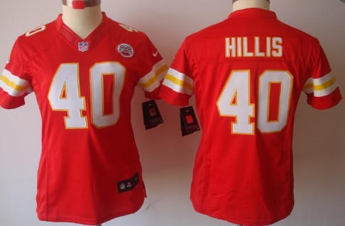 Nike Kansas City Chiefs #40 Peyton Hillis Red Limited Womens Jersey  Nike Kansas City Chiefs #40 Peyton Hillis Red Limited Womens Jersey