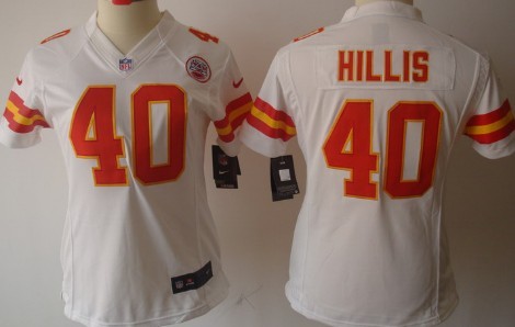 Nike Kansas City Chiefs #40 Peyton Hillis White Limited Womens Jersey  Nike Kansas City Chiefs #40 Peyton Hillis White Limited Womens Jersey