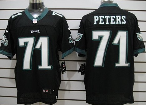 Nike Philadelphia Eagles #71 Jason Peters Black Elite Jersey  Nike Philadelphia Eagles #71 Jason Peters Black Elite Jersey