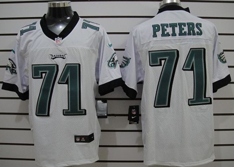 Nike Philadelphia Eagles #71 Jason Peters White Elite Jersey  Nike Philadelphia Eagles #71 Jason Peters White Elite Jersey