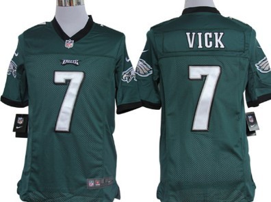 Nike Philadelphia Eagles #7 Michael Vick Dark Green Limited Jersey 