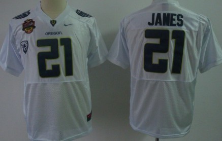 Oregon Ducks #21 LaMichael James White Kids Jersey  Oregon Ducks #21 LaMichael James White Kids Jersey