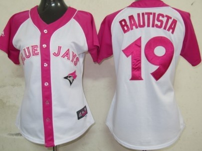 Toronto Blue Jays #19 Jose Bautista 2012 Fashion Womens Athletic Jersey