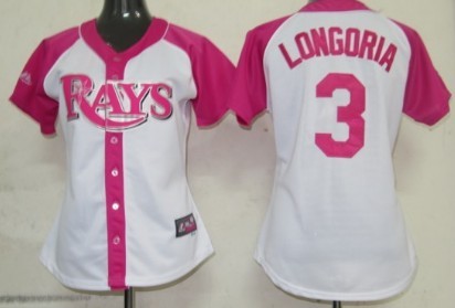 Tampa Bay Rays #3 Evan Longoria 2012 Fashion Womens Athletic Jersey