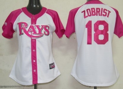 Tampa Bay Rays #18 Ben Zobrist 2012 Fashion Womens Athletic Jersey