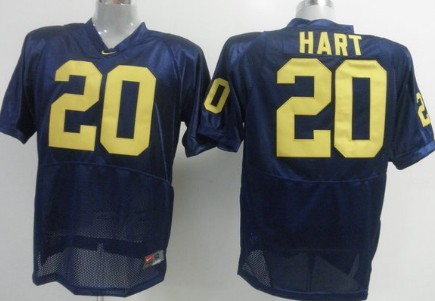 Michigan Wolverines #20 Mike Hart Navy Blue Jersey  Michigan Wolverines #20 Mike Hart Navy Blue Jersey