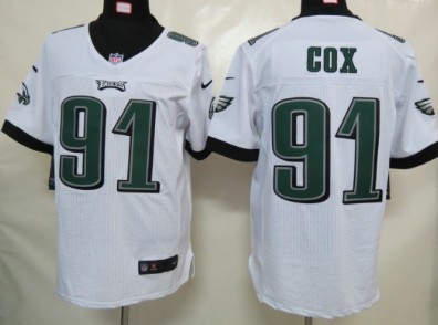 Nike Philadelphia Eagles #91 Fletcher Cox White Elite Jersey  Nike Philadelphia Eagles #91 Fletcher Cox White Elite Jersey