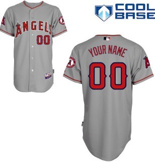 Kids' LA Angels of Anaheim Customized Gray Jersey  Kids' LA Angels of Anaheim Customized Gray Jersey