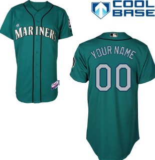 Kids' Seattle Mariners Customized Green Jersey  Kids' Seattle Mariners Customized Green Jersey