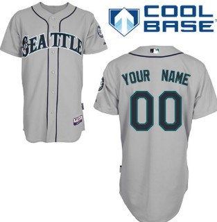 Kids' Seattle Mariners Customized Gray Jersey  Kids' Seattle Mariners Customized Gray Jersey