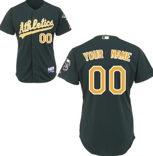 Kids' Oakland Athletics Customized Green Jersey  Kids' Oakland Athletics Customized Green Jersey