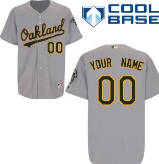 Kids' Oakland Athletics Customized Gray Jersey Kids' Oakland Athletics Customized Gray Jersey