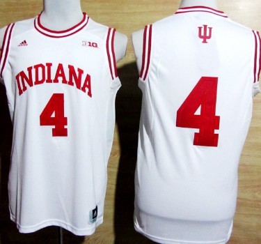 Indiana Hoosiers #4 Victor Oladipo White Big 10 Patch Jersey Indiana Hoosiers #4 Victor Oladipo White Big 10 Patch Jersey