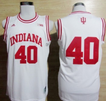 Indiana Hoosiers #11 Isiah Thomas White Big 10 Patch Jersey Indiana Hoosiers #11 Isiah Thomas White Big 10 Patch Jersey