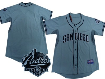 San Diego Padres Blank Gray Jersey  San Diego Padres Blank Gray Jersey
