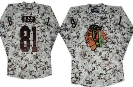 Chicago Blackhawks #81 Marian Hossa White Camo Jersey  Chicago Blackhawks #81 Marian Hossa White Camo Jersey
