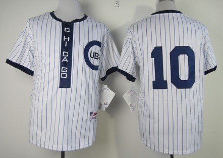 Chicago Cubs #10 Ron Santo 1909 White Pullover Jersey Chicago Cubs #10 Ron Santo 1909 White Pullover Jersey