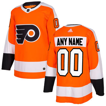 Custom Men's Philadelphia Flyers Orange Home Authentic Stitched Adidas NHL Jersey Custom Men's Philadelphia Flyers Orange Home Authentic Stitched Adidas NHL Jersey