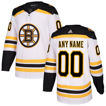 Custom Men's Boston Bruins White 2017-2018 adidas Hockey Stitched NHL Jersey Custom Men's Boston Bruins White 2017-2018 adidas Hockey Stitched NHL Jersey