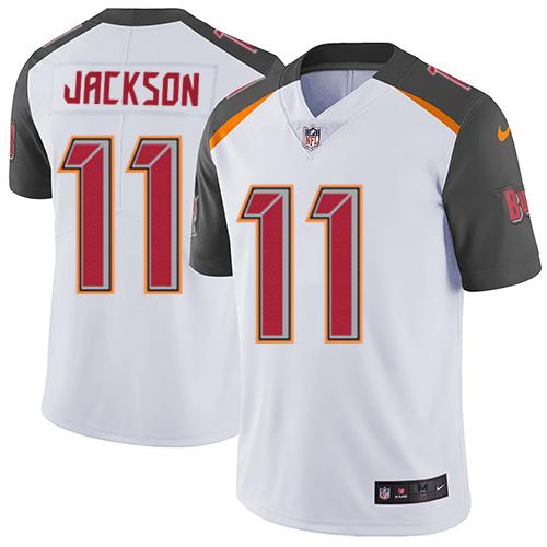 Men's Nike Buccaneers #11 DeSean Jackson White Stitched NFL Vapor Untouchable Limited Jersey Men's Nike Buccaneers #11 DeSean Jackson White Stitched NFL Vapor Untouchable Limited Jersey