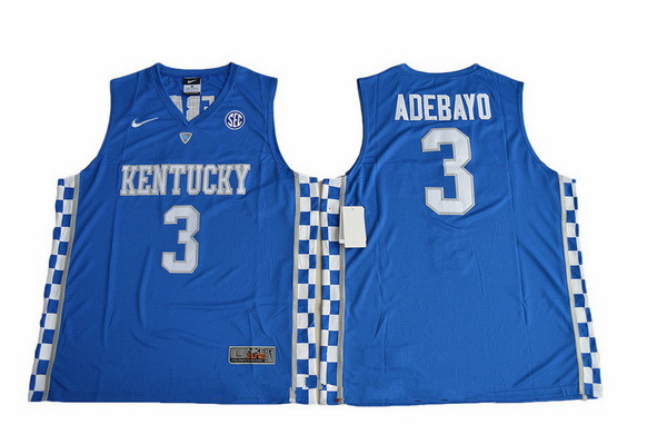 Men's Kentucky Wildcats #3 Edrice Adebayo Royal Blue College Basketball 2017 Nike Swingman Stitched NCAA Jersey Men's Kentucky Wildcats #3 Edrice Adebayo Royal Blue College Basketball 2017 Nike Swingman Stitched NCAA Jersey