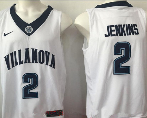 Men's Villanova Wildcats #2 Kris Jenkins White College Basketball Nike Swingman Stitched NCAA Jersey Men's Villanova Wildcats #2 Kris Jenkins White College Basketball Nike Swingman Stitched NCAA Jersey