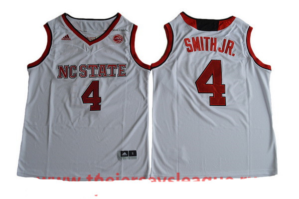 Men's NC State Wolfpack #4 Dennis Smith Jr. White College Basketball 2017 adidas Swingman Stitched NCAA Jersey Men's NC State Wolfpack #4 Dennis Smith Jr. White College Basketball 2017 adidas Swingman Stitched NCAA Jersey