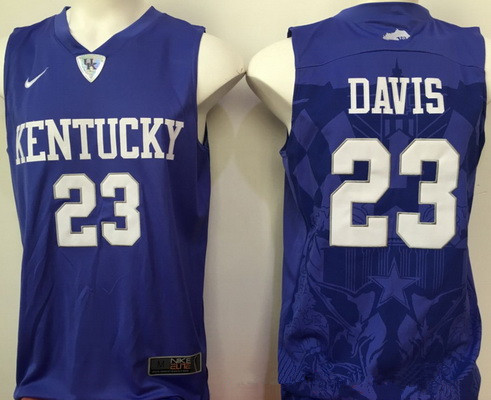 Men's Kentucky Wildcats #23 Anthony Davis Royal Blue College Basketball Stitched NCAA 2016 Nike Swingman Jersey Men's Kentucky Wildcats #23 Anthony Davis Royal Blue College Basketball Stitched NCAA 2016 Nike Swingman Jersey