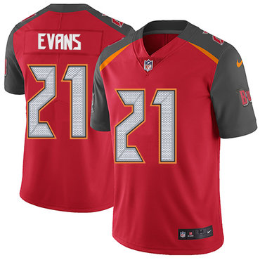 Nike Tampa Bay Buccaneers #21 Justin Evans Red Team Color Men's Stitched NFL Vapor Untouchable Limited Jersey Nike Tampa Bay Buccaneers #21 Justin Evans Red Team Color Men's Stitched NFL Vapor Untouchable Limited Jersey