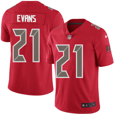 Nike Tampa Bay Buccaneers #21 Justin Evans Red Men's Stitched NFL Limited Rush Jersey Nike Tampa Bay Buccaneers #21 Justin Evans Red Men's Stitched NFL Limited Rush Jersey