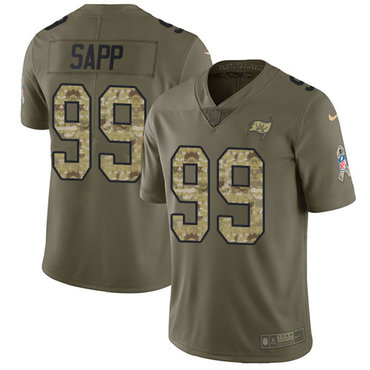 Nike Buccaneers #99 Warren Sapp Olive Camo Men's Stitched NFL Limited 2017 Salute To Service Jersey Nike Buccaneers #99 Warren Sapp Olive Camo Men's Stitched NFL Limited 2017 Salute To Service Jersey