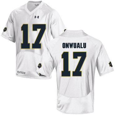 Notre Dame Fighting Irish 17 James Onwualu White College Football Jersey Notre Dame Fighting Irish 17 James Onwualu White College Football Jersey